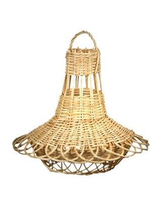  Doğal Hasır Bambu Sarkıt Armut Avize 35 Cm