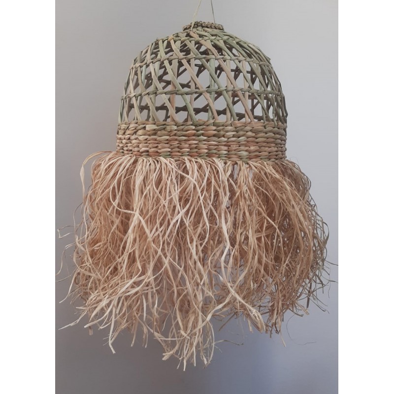 Denizanası Doğal Hasır Avize 30cm - El Yapımı Denizanası Doğal Hasır Avize 30cm - El Yapımı