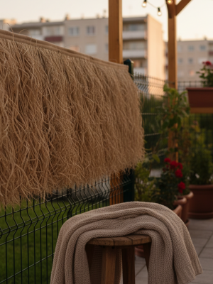 Doğal Püskül Otu - Saçak Otu - 75cm x 100cm Şeritli Doğal Püskül Otu - Saçak Otu - 75cm x 100cm Şeritli