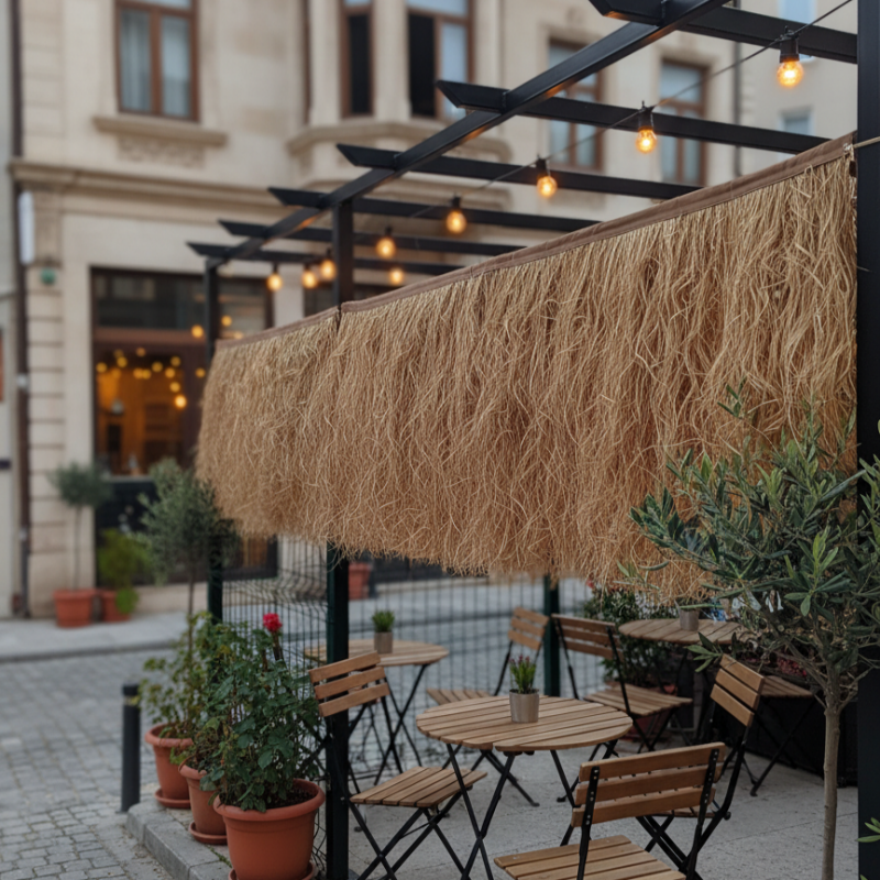 Doğal Püskül Otu - Saçak Otu - 75cm x 200cm Şeritli Doğal Püskül Otu - Saçak Otu - 75cm x 200cm Şeritli