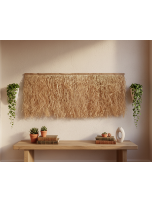 Doğal Püskül Otu - Saçak Otu - 50cm x 100cm Şeritli Doğal Püskül Otu - Saçak Otu - 50cm x 100cm Şeritli