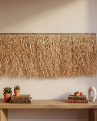 Doğal Püskül Otu - Saçak Otu - 50cm x 100cm Şeritli