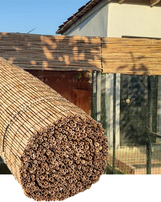 Küçük Boy Doğal Hasır Kamış Çit 1m x 6m