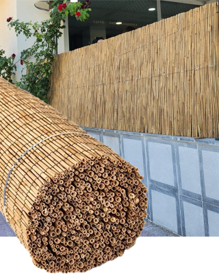 Özel Boy Doğal Hasır Kamış Çit 120cm x 3m - Özel Üretim