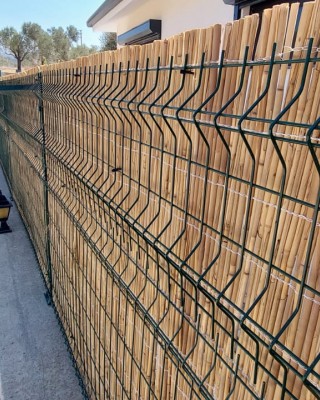 Özel Boy Doğal Hasır Kamış Çit 1.5m x 7m - Özel Üretim