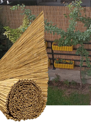 Orta Boy Doğal Hasır Kamış Çit 2m x 5m Orta Boy Doğal Hasır Kamış Çit 2m x 5m