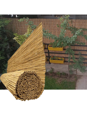 Orta Boy Doğal Hasır Kamış Çit 2m x 5m Orta Boy Doğal Hasır Kamış Çit 2m x 5m