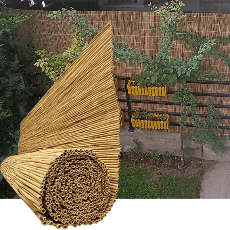Orta Boy Doğal Hasır Kamış Çit 2m x 5m Orta Boy Doğal Hasır Kamış Çit 2m x 5m