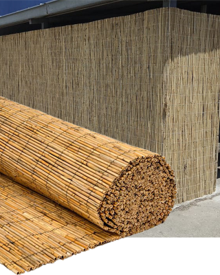 Büyük Boy Doğal Hasır Kamış Çit 2.5m x 5m