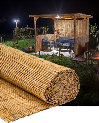 Büyük Boy Doğal Hasır Kamış Çit 3m x 3m