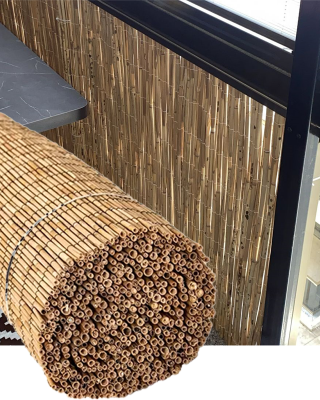 Özel Boy Doğal Hasır Kamış Çit 90cm x 6m