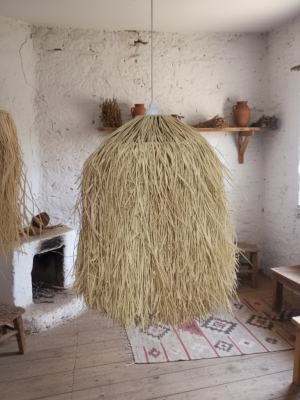 Çobanyıldızı Doğal Rafya Hasır Tasarım Bohem Avize 40x65cm Çobanyıldızı Doğal Rafya Hasır Tasarım Bohem Avize 40x65cm