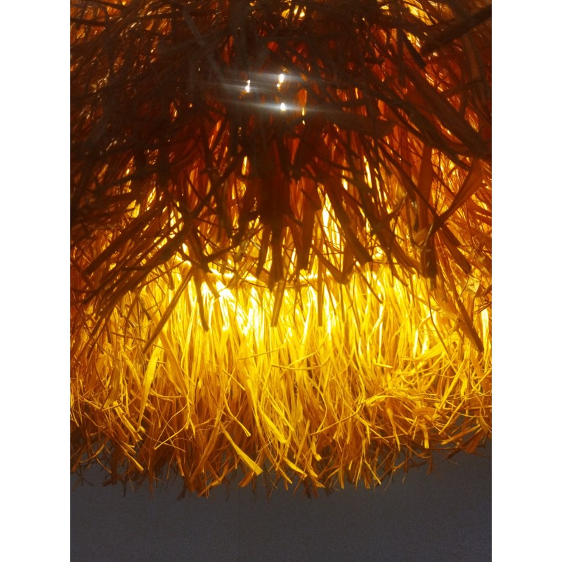 Çobanyıldızı Doğal Rafya Hasır Tasarım Bohem Avize 40x65cm Çobanyıldızı Doğal Rafya Hasır Tasarım Bohem Avize 40x65cm